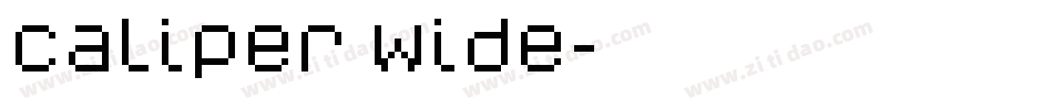 Caliper Wide字体转换